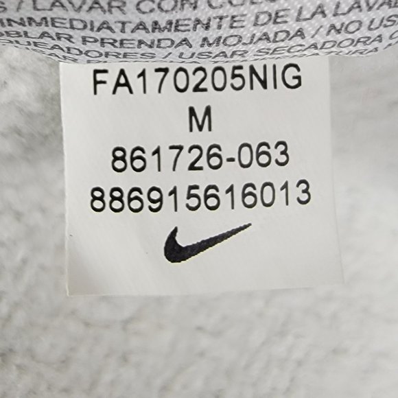 NIKE Men's Hoodie Pullover Sweatshirt Medium Big Center Swoosh Vintage Blue Tag - Picture 7 of 8